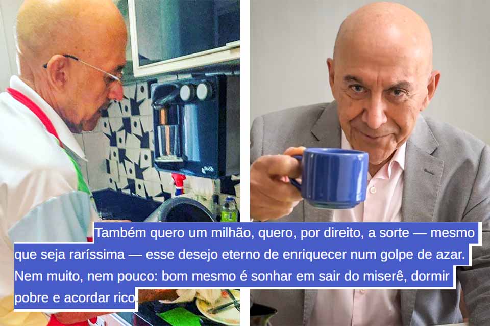 Confúcio Moura, o humilde de Taubaté: “Bom mesmo é sonhar em sair do miserê, dormir pobre e acordar rico”