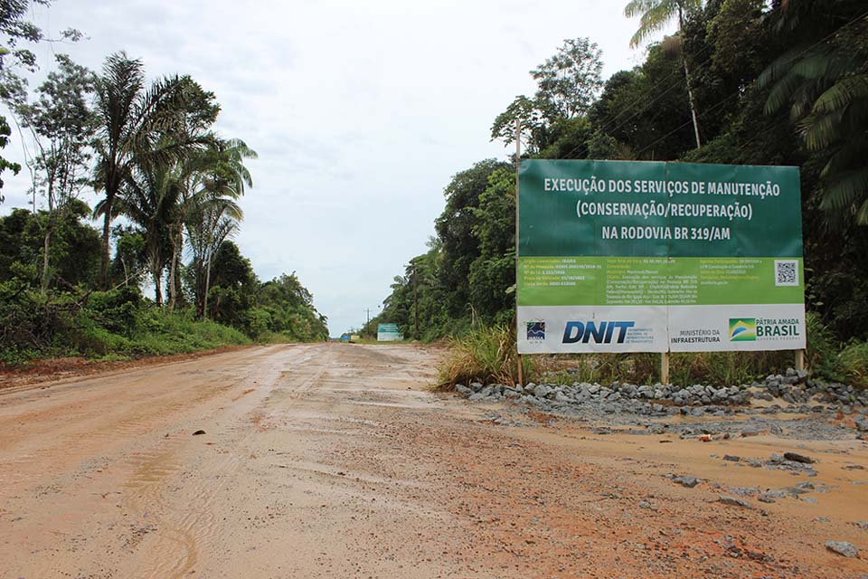 Site do Amazonas noticia suspensão de contrato do ‘‘Lote C’’ da BR-319, que liga Manaus a Porto Velho