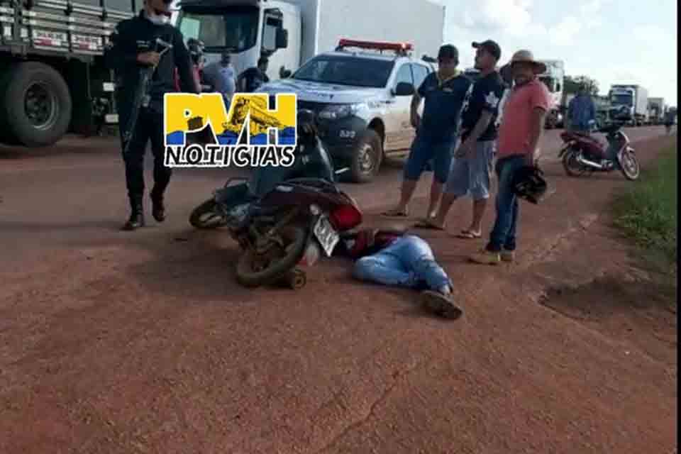  Acidente entre motociclistas deixa vítimas feridas em distrito