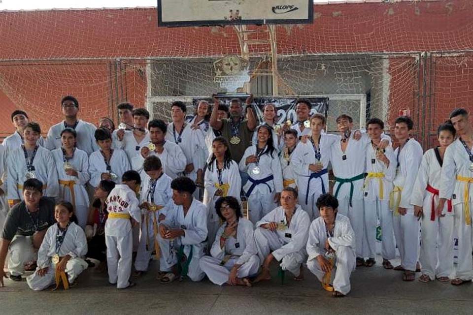Associação dos Servidores da PF de Vilhena é campeã da 1ª etapa do Rondoniense de Taekwondo 