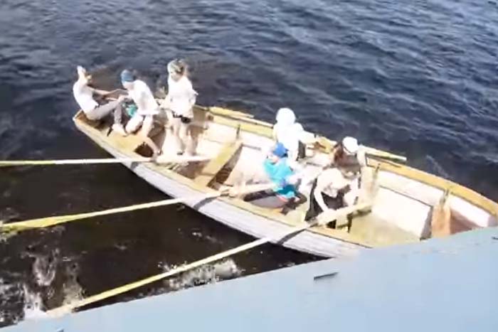 Remadores perdem controle de canoa e sofrem acidente