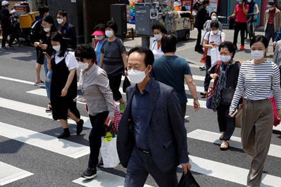 Novo surto de coronavírus acende sinal de alerta na Coreia do Sul