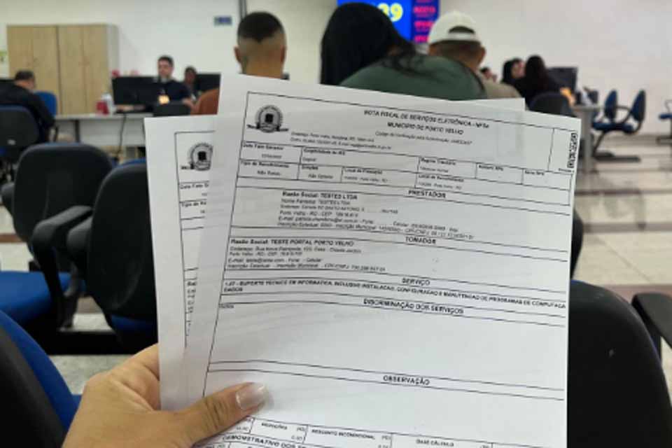 Porto Velho passa a integrar o Sistema Nacional de Notas Fiscais de Serviços Eletrônicas