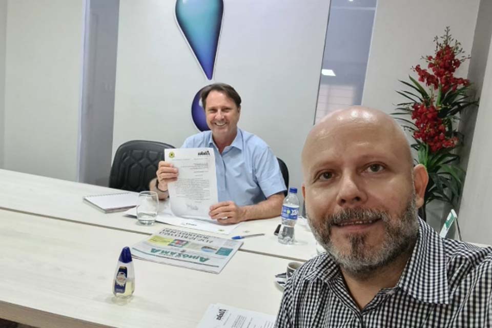 Em reunião com senador Acir Gurgacz, vereador consegue recursos ciclo faixa para capital