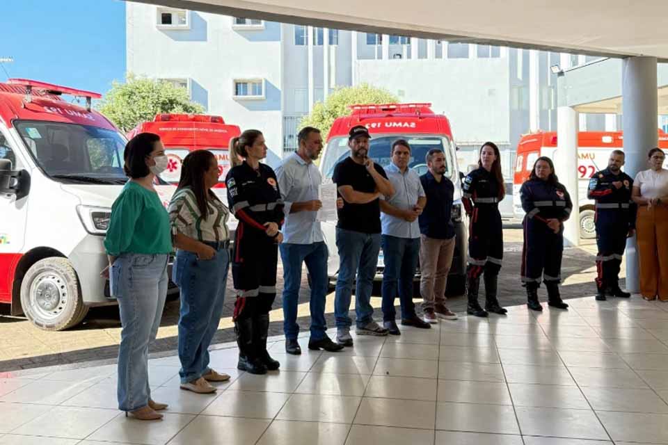 Prefeitura recebe novas ambulâncias que devem reforçar o atendimento de urgência e emergência