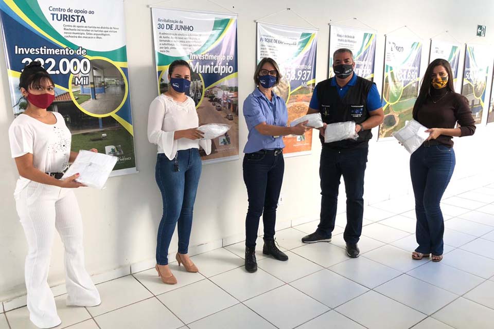 Prefeitura recebe 500 máscaras do Sesc para ajudar equipe da saúde no enfrentamento ao Covid 19