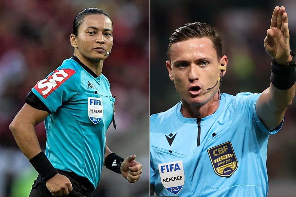 Edina Alves e Ramon Abatti Abel vão arbitrar futebol nos Jogos Olímpicos de Paris