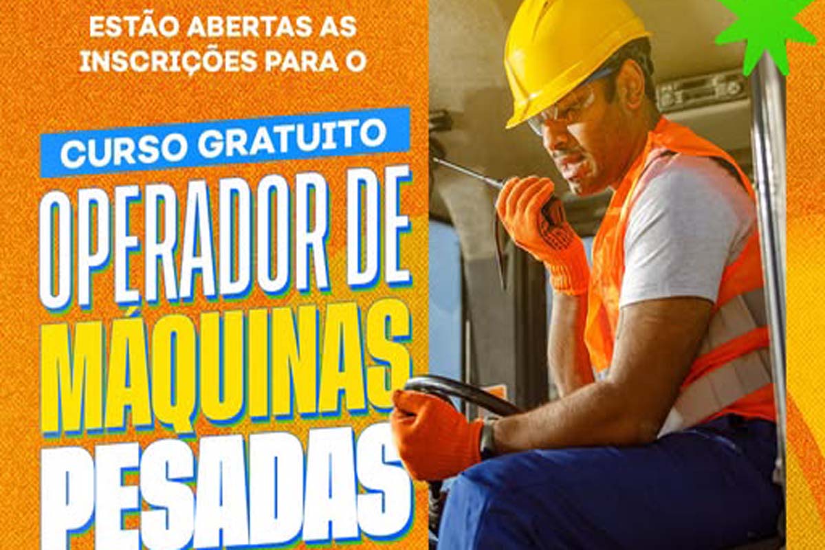 Ji-Paraná abre inscrições para curso gratuito de Operador de Máquinas Pesadas