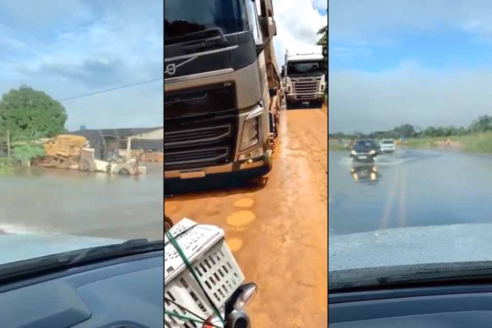 Rodovias interditadas causam transtornos em Rondônia