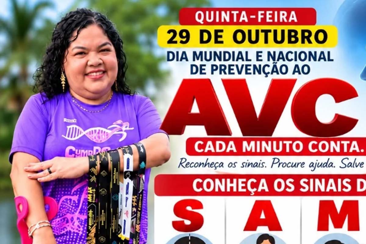 Cacoal terá ação de prevenção ao AVC nesta quinta-feira, 29 de outubro
