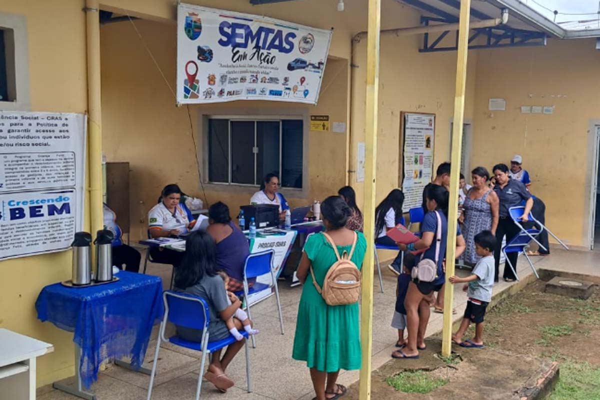 Semtas em Ação leva serviços socioassistenciais à Aldeia Lage Velho