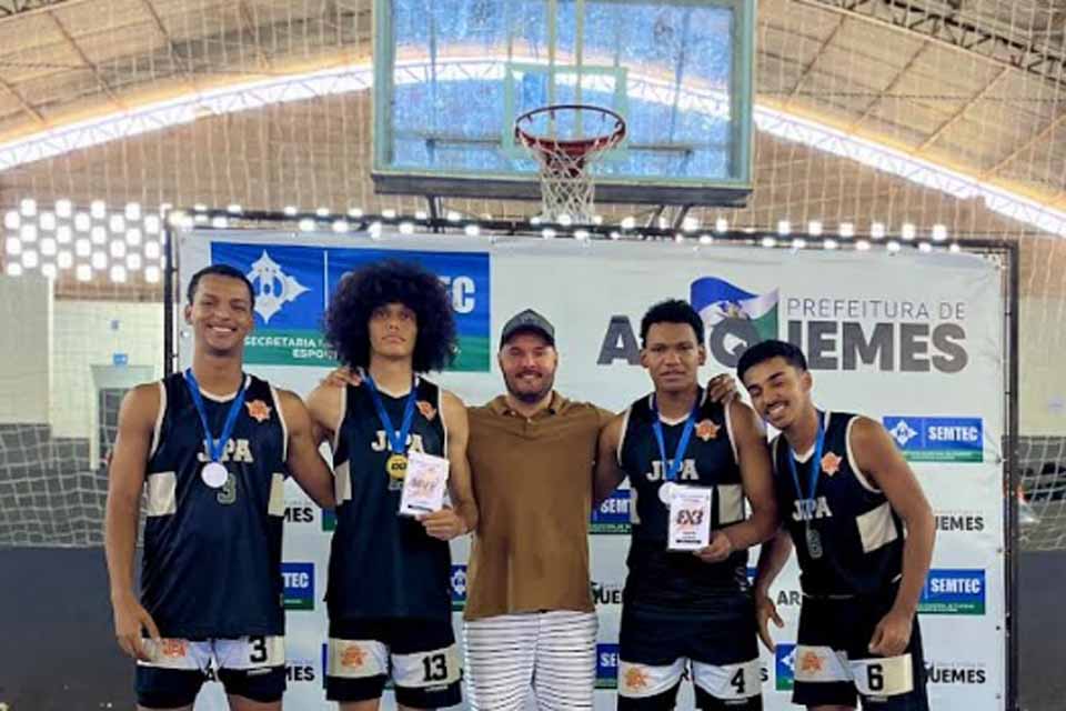 Ji-Paraná conquista vaga na etapa nacional do basquete 3x3 na categoria sub-23