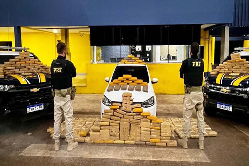 PRF em Rondônia apreende mais de 250 kg de entorpecentes
