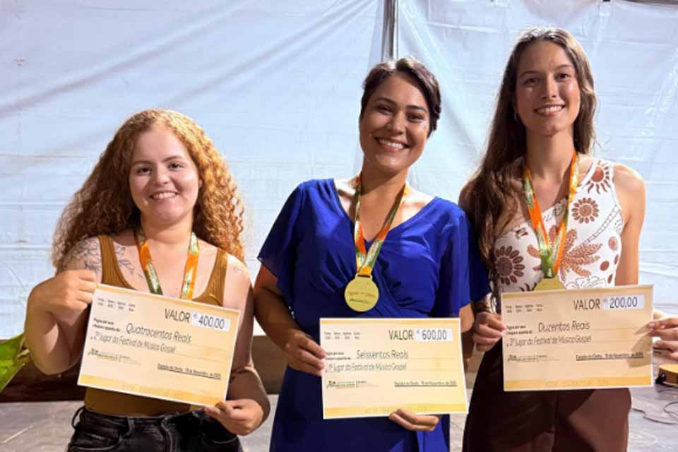 Festival de Música Gospel emociona Espigão do Oeste com talentos e adoração