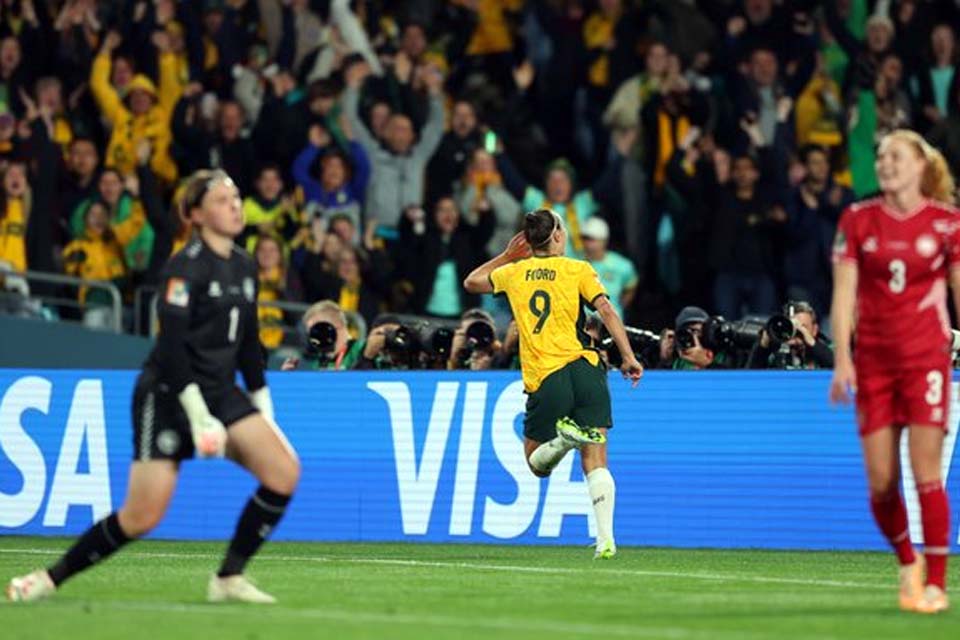 Austrália faz 2 a 0 na Dinamarca e avança às quartas da Copa Feminina