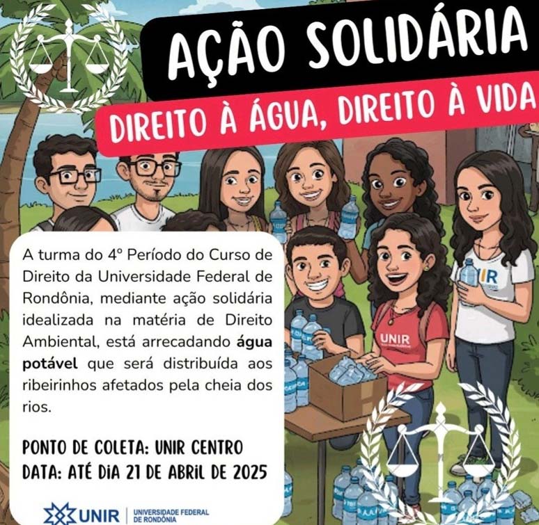 Campanha de arrecadação da UNIR para ajudar pessoas e animais atingidos pela cheia do Madeira 