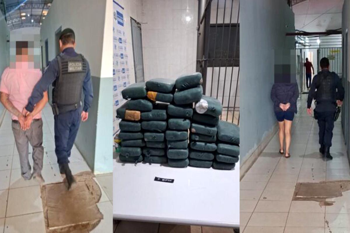 Casal é preso com mais de 40 kg de maconha em Porto Velho