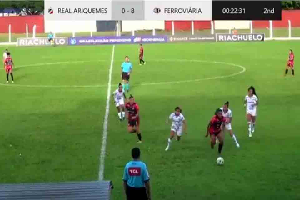 Real Ariquemes perde por 8 a 0 para Ferroviária de Araraquara no Feminino