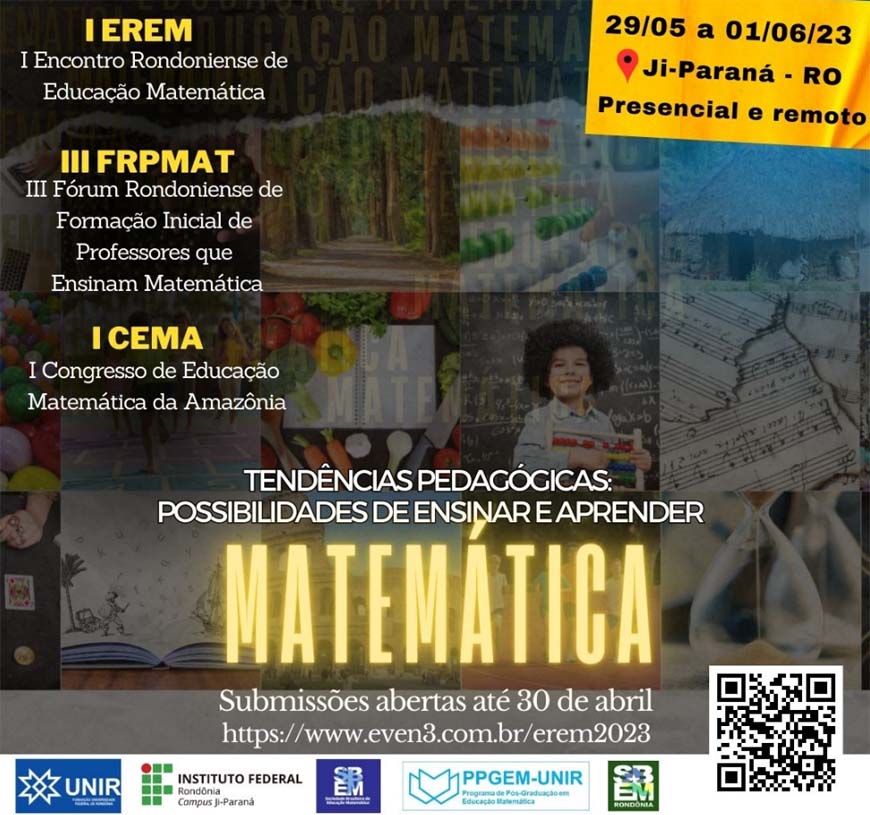 UNIR, IFRO E SBEM realizam eventos integrados na área de Educação Matemática