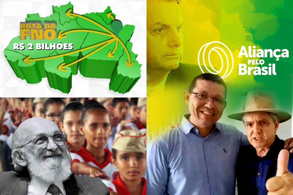 R$ 2 bilhões do FNO para regar a economia de Rondônia em 2020; Guerra Ideológica na Educação e Aliança pelo Brasil começa com as mesmas divisões
