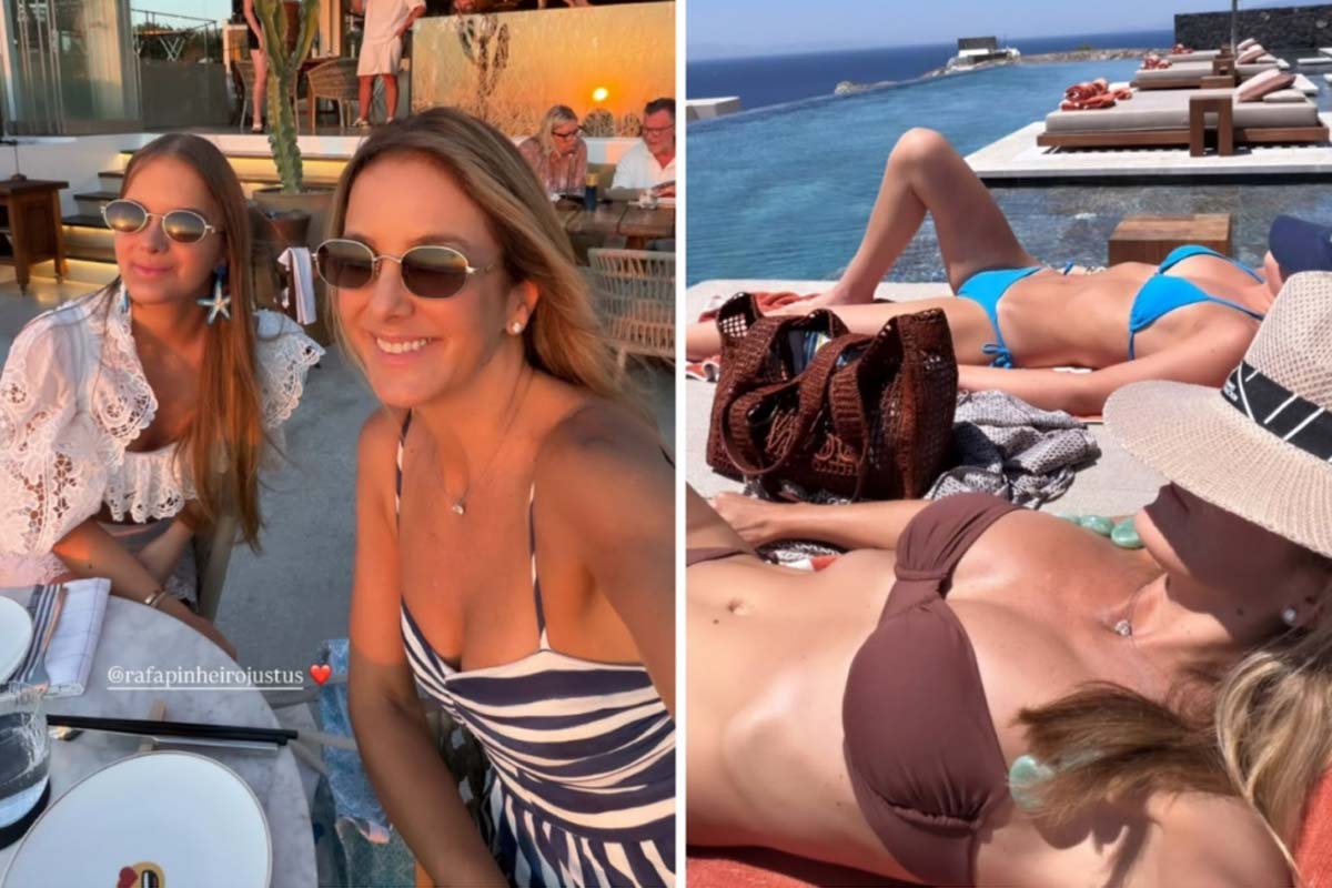 Ticiane Pinheiro viaja com Rafa Justus para celebrar os 17 anos da filha
