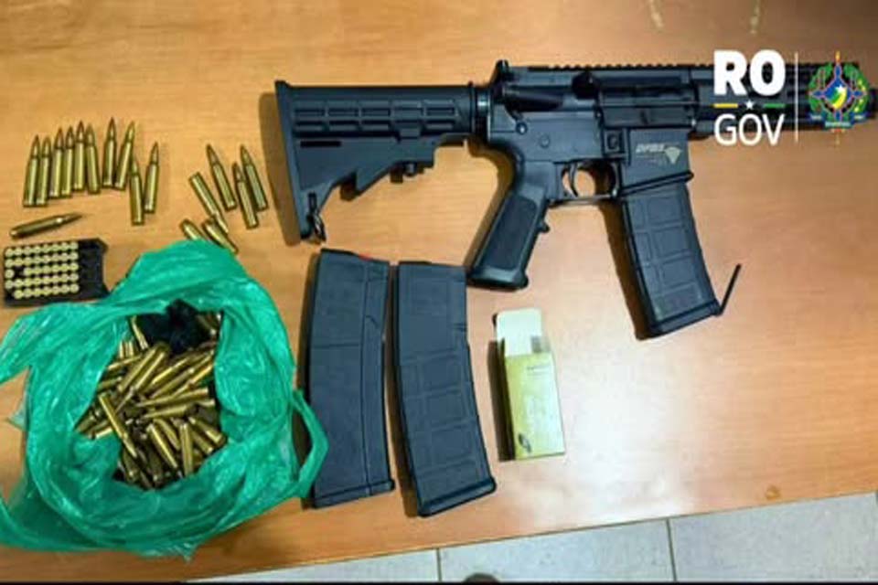 DRACO recupera caminhonetes da Sedam e apreende fuzil e munições