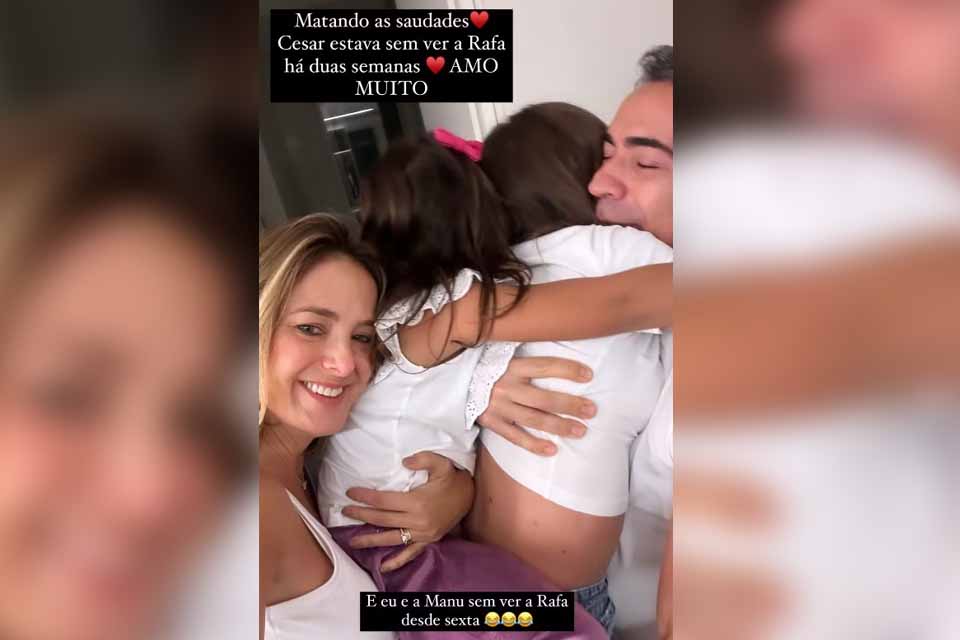 Ticiane Pinheiro compartilha reencontro de Tralli com Rafa Justus: “Matando as saudades”