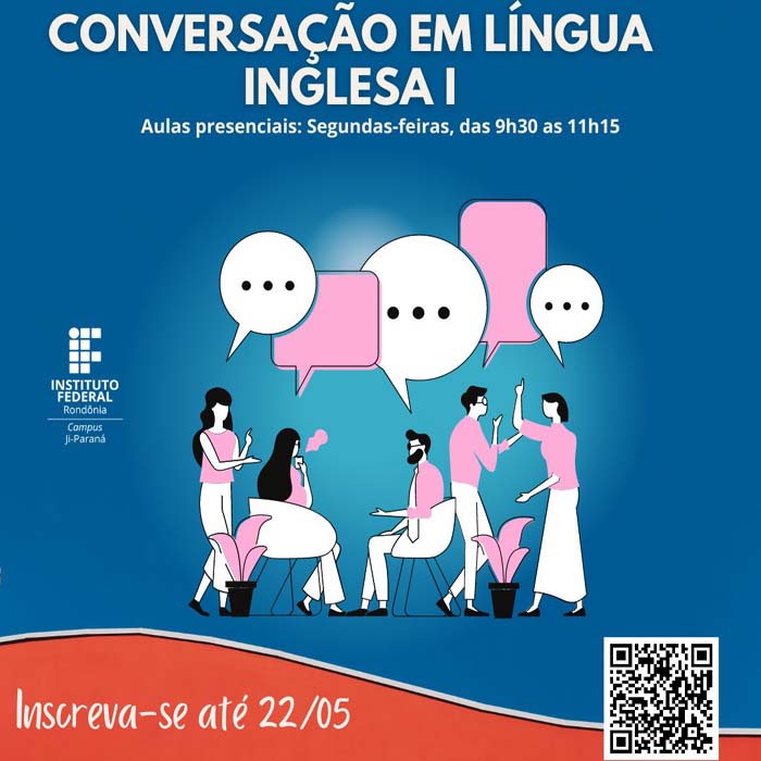 Campus Ji-Paraná oferece curso gratuito de Conversação em Língua Inglesa I