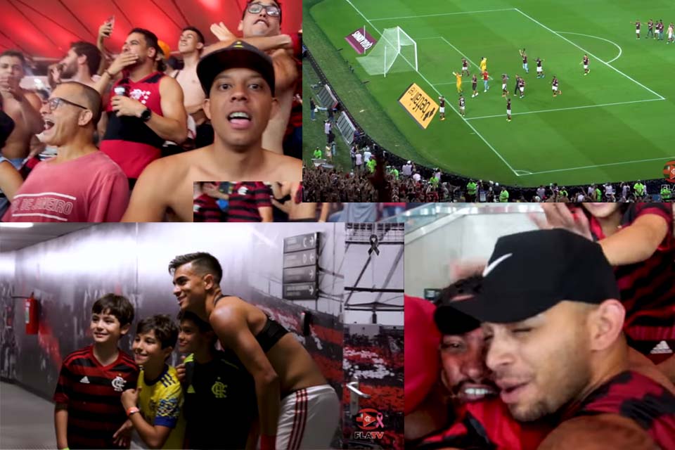 VÍDEO - Bastidores de Flamengo 5 x 0 Grêmio pela Libertadores