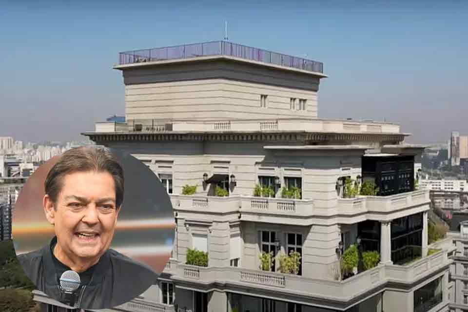 Cobertura de Faustão em São Paulo é colocada à venda por R$ 120 milhões