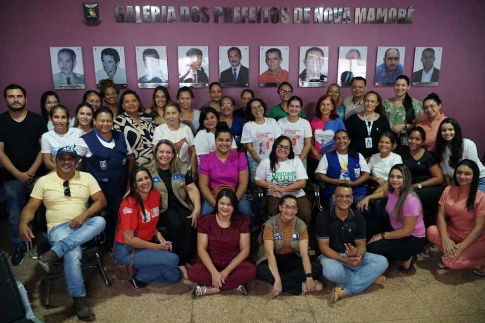 Prefeitura de Nova Mamoré participa de reunião para fortalecer busca ativa e vacinação de mulheres contra hepatite B