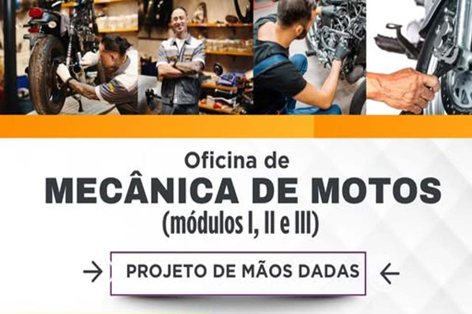 Prefeitura de Ariquemes abre inscrições para oficina gratuita de mecânica de motos até 11 de fevereiro