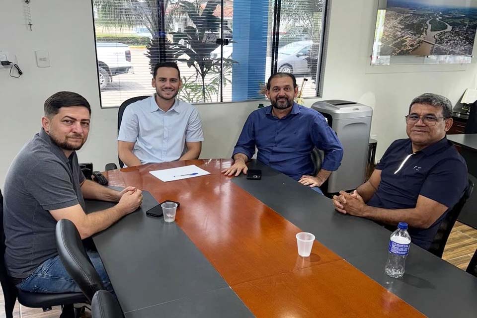 Deputado Laerte Gomes se reúne com o prefeito de Ji-Paraná, Affonso Cândido