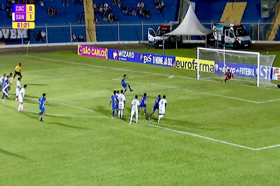 União Cacoalense perde por 2 a 1 para o Santos e precisa vencer próximo jogo