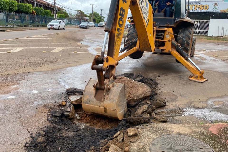 Prefeitura de Porto Velho recupera pontos críticos com substituição de rede de drenagem