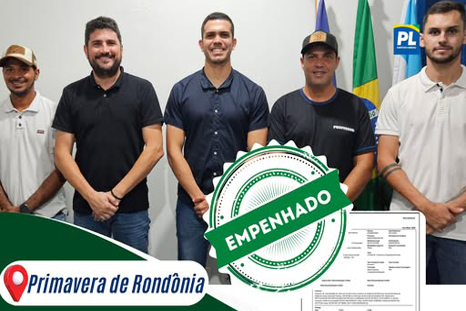 Jean Mendonça garante R$ 316 mil para revitalização do estádio Lúcio Nardo em Primavera de Rondônia