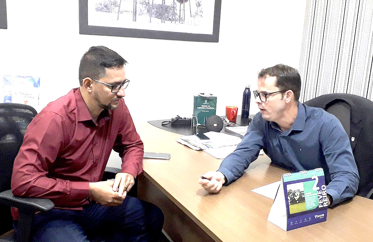 Deputado Anderson Pereira conhece estrutura da Escola do Legislativo