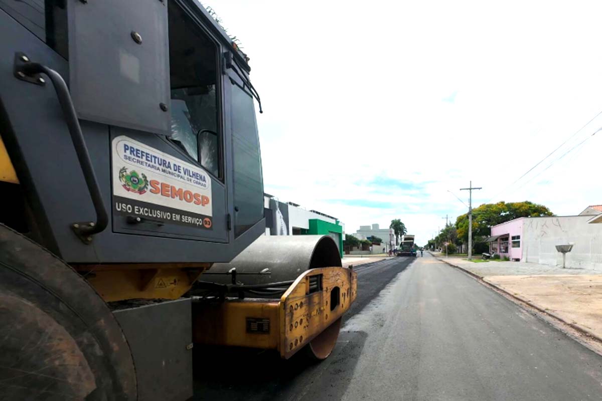 Prefeitura de Vilhena segue com o cronograma de recapeamento asfáltico