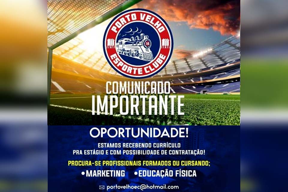 Porto Velho abre oportunidade para profissionais de Marketing e Educação Física