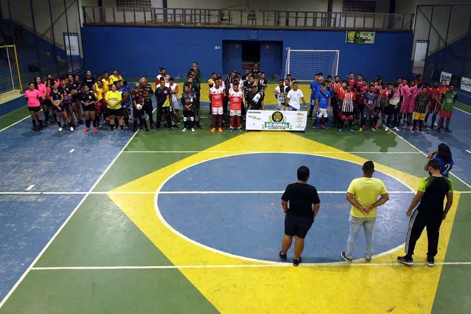 Machadinho do Oeste recebe Campeonato Municipal Só Rural de futsal