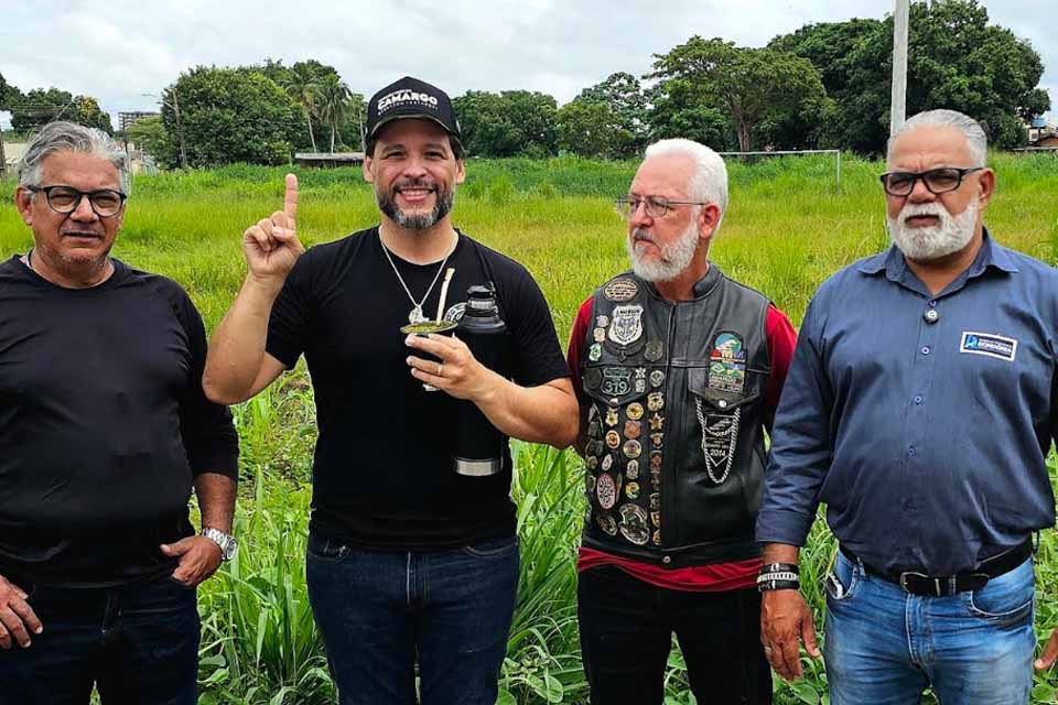 Deputado Delegado Camargo celebra doação de terreno à Associação de Motociclistas de Rondônia