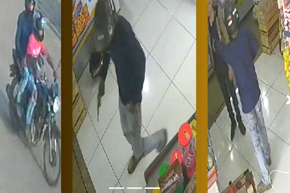 Dois homens armados aterrorizaram clientes e funcionários de mercado