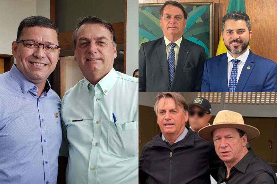 Os três nomes de Jair Bolsonaro em Rondônia nas eleições de 2022: Marcos Rocha, Rogério e Cassol