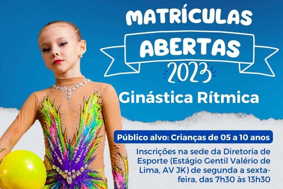 Matrículas para turma de ginástica rítmica estão abertas em Ariquemes