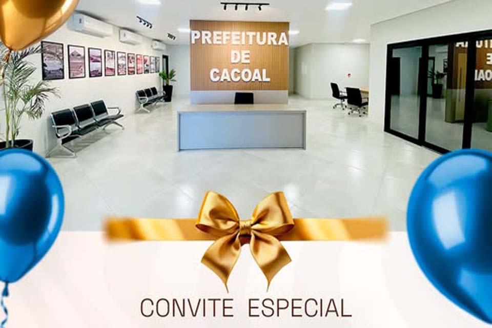 Inauguração da nova Prefeitura de Cacoal será realizada no Complexo Beira Rio no dia 19 de fevereiro