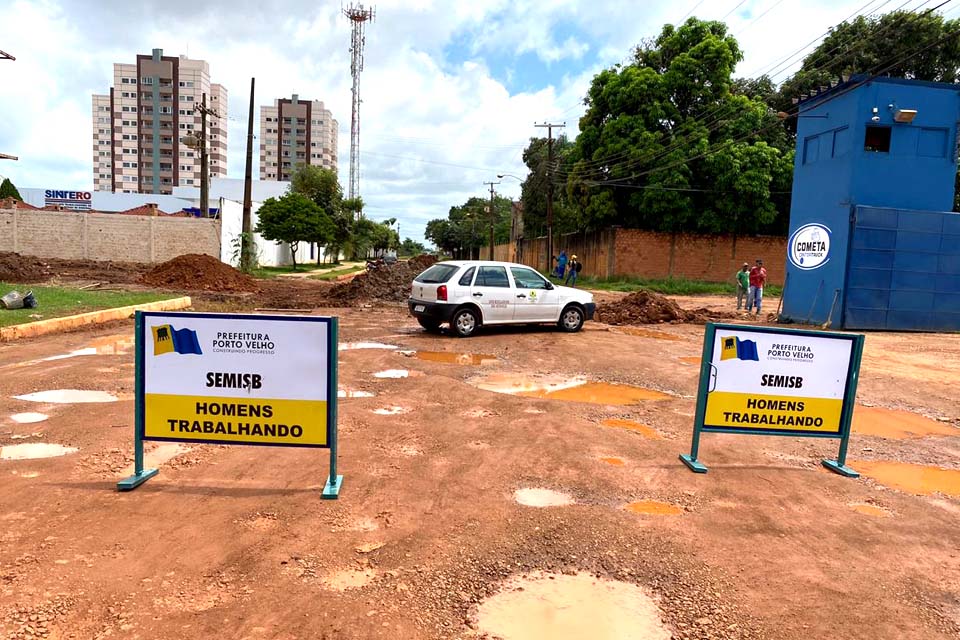 Frentes de serviço de infraestrutura continuam em vários pontos da capital