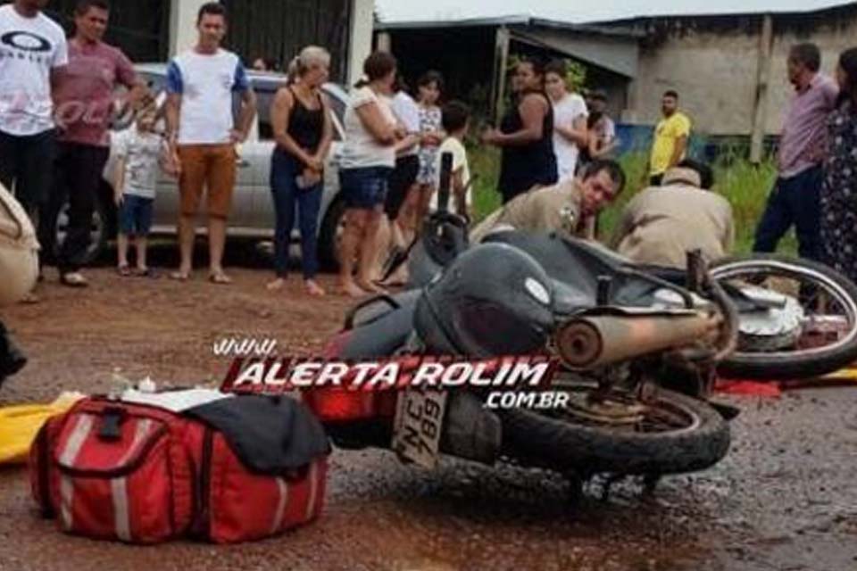 Vídeo - Câmera registra grave acidente em Rolim de Moura