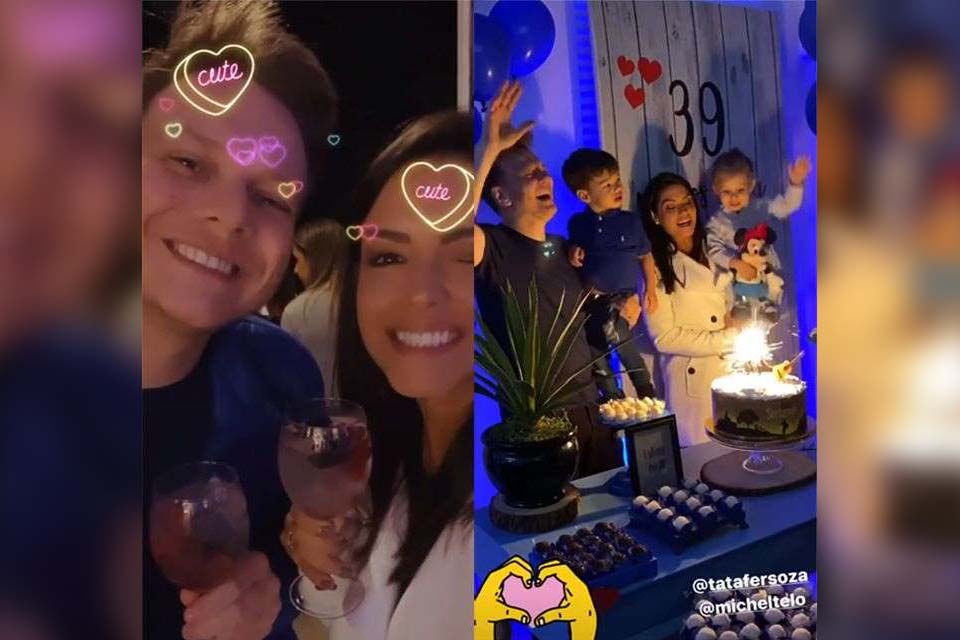 Thais Fersoza arma festa surpresa para Michel Teló e se declara: O amor da minha vida