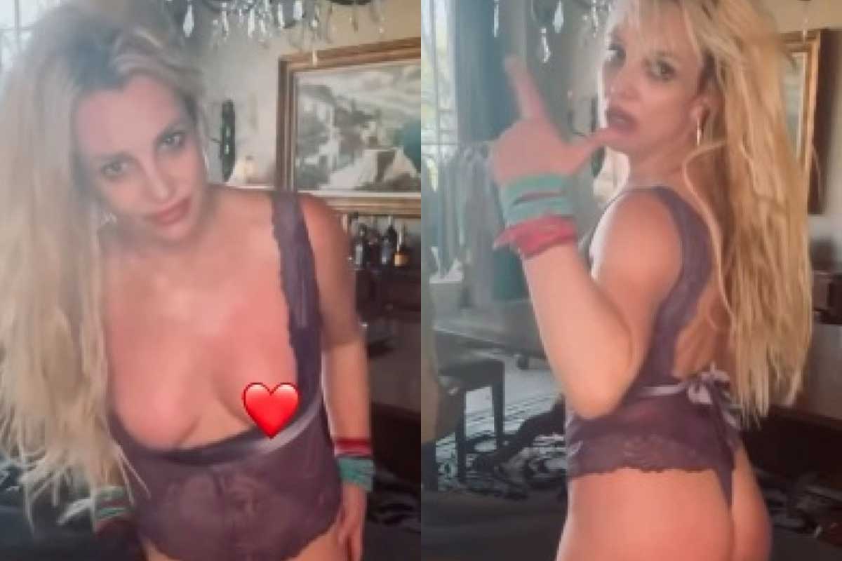 Britney Spears surge dançando, exagera no figurino e preocupa fãs