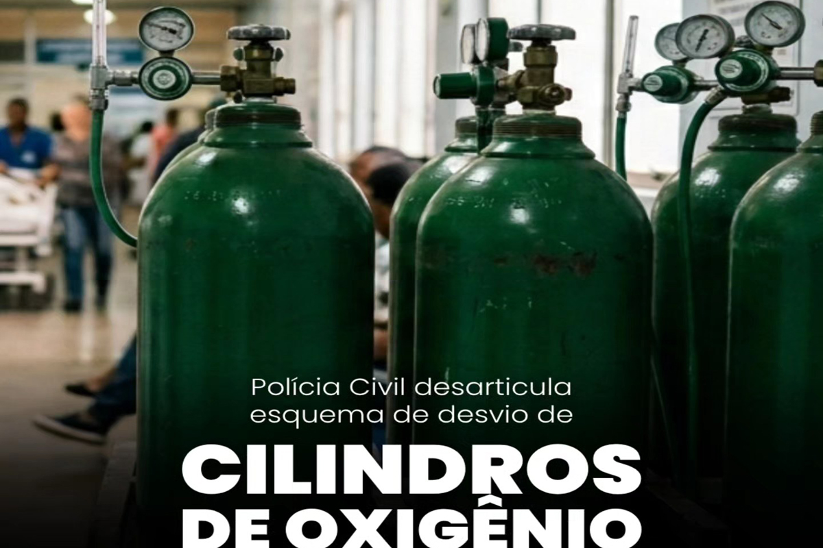 Polícia Civil desarticula esquema de desvio de cilindros de oxigênio em hospital